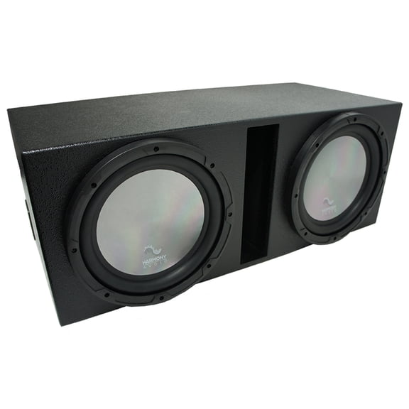Universal Car Stereo Rhino Coated Ported Dual 15" Harmony A152 Sub Box Enclosure