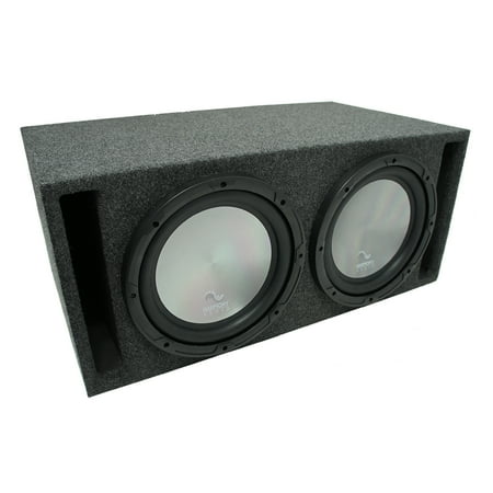 Universal Car Stereo Slotted S Port Dual 10" Harmony A102 Sub Box Enclosure