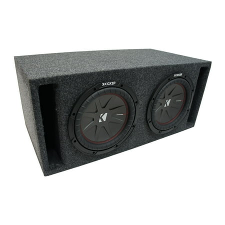 Universal Car Stereo Slotted S Port Dual 15" Kicker CompR CWR15 Sub Box 2 Ohm