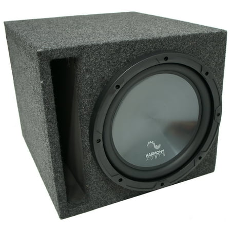 Universal Car Stereo Slotted S Port Single 10" Harmony R104 Sub Box Enclosure