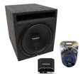 thumbnail image 1 of Universal Car Stereo Slotted S Port Single 12" Rockford R1S412 Sub Box R2-200X2, 1 of 3