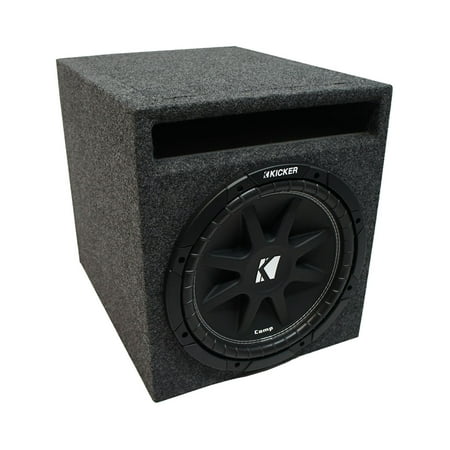 Universal Car Stereo Slotted S Port Single 15" Kicker Comp C15 Sub Box 4 Ohm