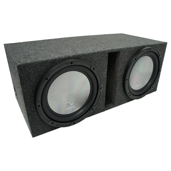 Universal Car Stereo Vented Port Dual 12" Harmony A122 Sub Box Enclosure