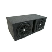 Universal Car Stereo Vented Port Dual 15 Kicker Comp C15 Sub Box - Final 2 Ohm