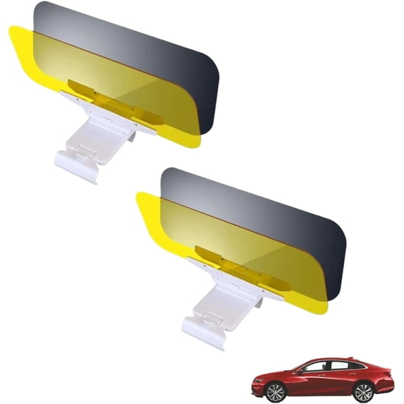 Universal Car Sun Visor - Car Anti-Glare Visor for Day & Night, Sun Visor for Car Universal Anti-Glare Polarized Visor Extender(2Pcs)
