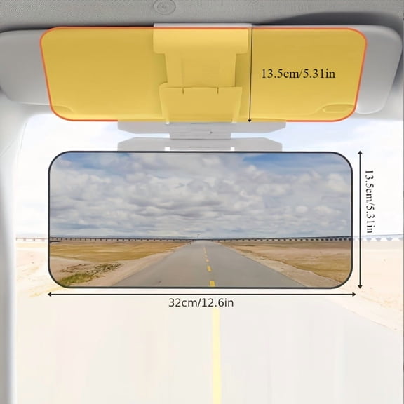 Universal Car Sun Visor Extender, Dual-Function Daytime Sun Block and Night Glare Reducer, Adjustable Polarized Car Sun Visor for Safe Driving