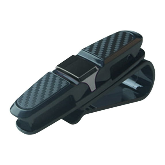 Universal Car Sunglasses Holder Rotatable 180 Clip On Sun Visor Accessory With Card Storage Organizer