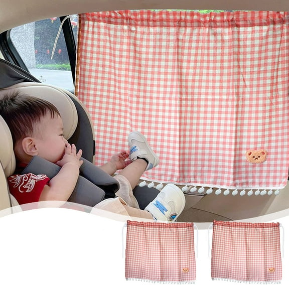 Universal Car Sunshade for Kids - Rear & Side Window Shades with Suction Cups, UV Heat Shield for Baby Safety, Easy Install Adjustable Sun Blocker, 2-Pack halloween decorations