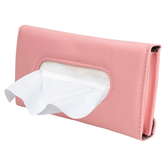 Universal Car Tissue Holder PU Leather Compact Design for Sun Visor Napkins & Holder - Fits Car Tissue Boxes Accessory for Every Vehicle