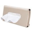 thumbnail image 1 of Universal Car Tissue Holder PU Leather Hanging Napkin Organizer for Sun Visor Compact Design Fits Tissue Cartons Car Interior Accessory, 1 of 4