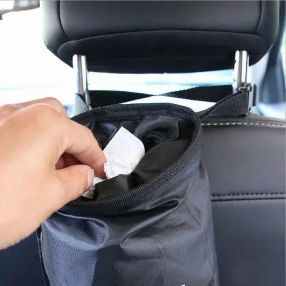Universal Car Trash Bag for Back Seat Headrest, Hanging Garbage Can Organizer for Vehicle Interior Waste Storage