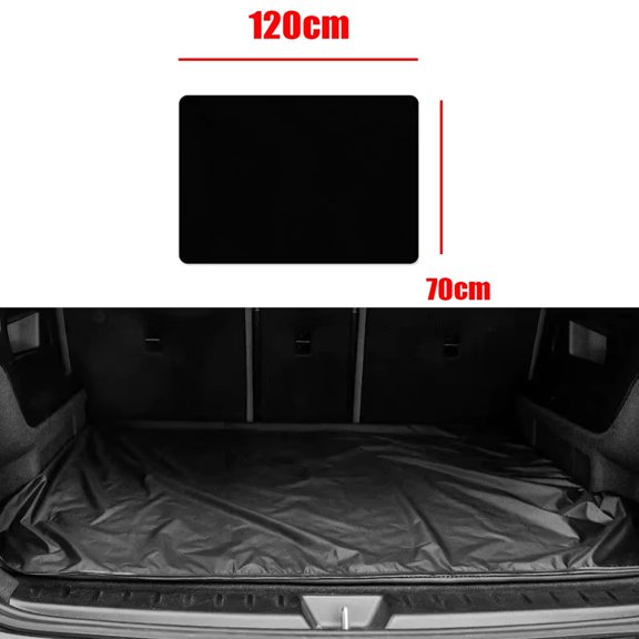 Universal Car Trunk Anti-Dirty Mat Black Cargo Protector Cloth with Privacy Cover for Daily Use & Travel