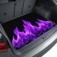 thumbnail image 1 of Universal Car Trunk Mat 29"x39", Abstract Purple Flame Waterproof Cargo Liner, Non-Slip Durability Cargo Mat, Flickering Fire Pattern Black All Weather Rear Trunk Protector for Car SUV, 1 of 9