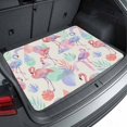 thumbnail image 1 of Universal Car Trunk Mat 37"x54", Pink Blue Flamingo Waterproof Cargo Liner, Non-Slip Durability Cargo Mat, Summer Tropical Ombre Geometric All Weather Rear Trunk Protector for Car SUV, 1 of 9
