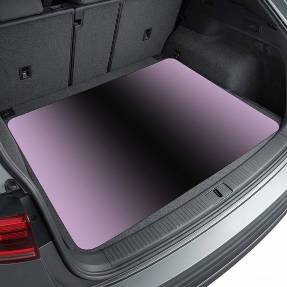 Universal Car Trunk Mat 37"x54", Purple Black Ombre Waterproof Cargo Liner, Non-Slip Durability Cargo Mat, Modern Gradient Abstract Art All Weather Rear Trunk Protector for Car SUV