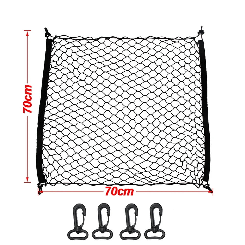 Net Storage Pockets Universal Car Trunk Net Elastic Luggage Net Cargo Organizer Storage ...
