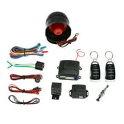 Universal Car Vehicle Security System Burglar Alarm Anti-theft System 2 Remote