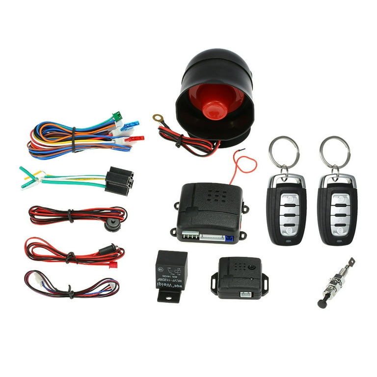 Universal Car Vehicle System Burglar Alarm Protection Anti theft System 2 Remote