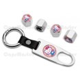 thumbnail image 1 of Universal Car Wheel Tire Valve Dust Stem Air Cap Keychain Pink Hello Kitty Logo, 1 of 6