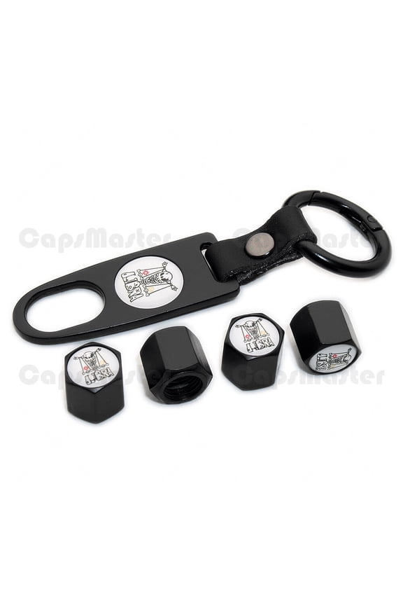 Universal Car Wheel Tire Valve Dust Stem Air Cap Keychain Ring Zodiac Libra Logo