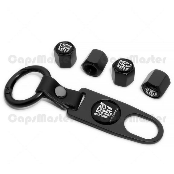 Universal Car Wheels Tire Valve Dust Stem Air Cap Keychain Transformers AutoBot