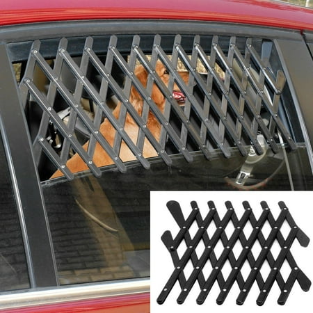 Universal Car Window Dog Screen Guard Gate - Expandable Pet Screen Guard for Automobiles - Pet Barrier Window Ventilation Gate (Medium, White)