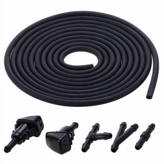 Universal Car Windshield Wiper Washer Squirter Nozzle Spray Jet Kit Fluid Hose Y