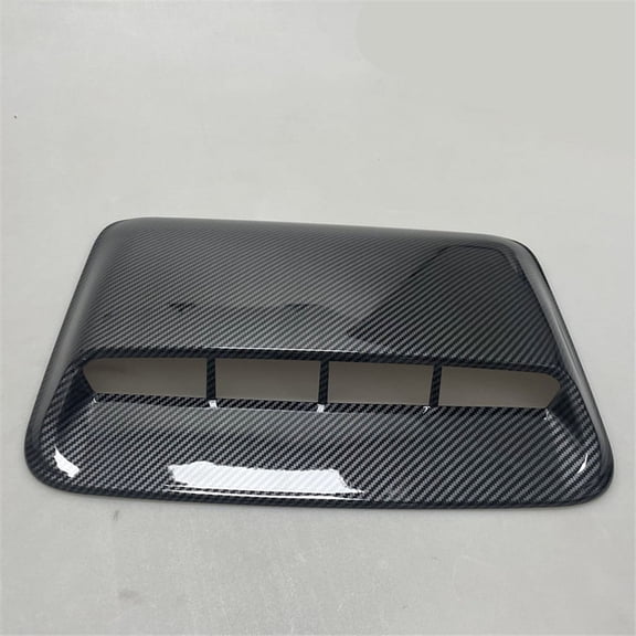 Universal Carbon Fiber Color ABS Car Air Flow Intake Hood Vent Decorative Cover