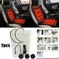 Universal Carbon Fiber Seats Heated Seat Heater Kit Car Cushion Round