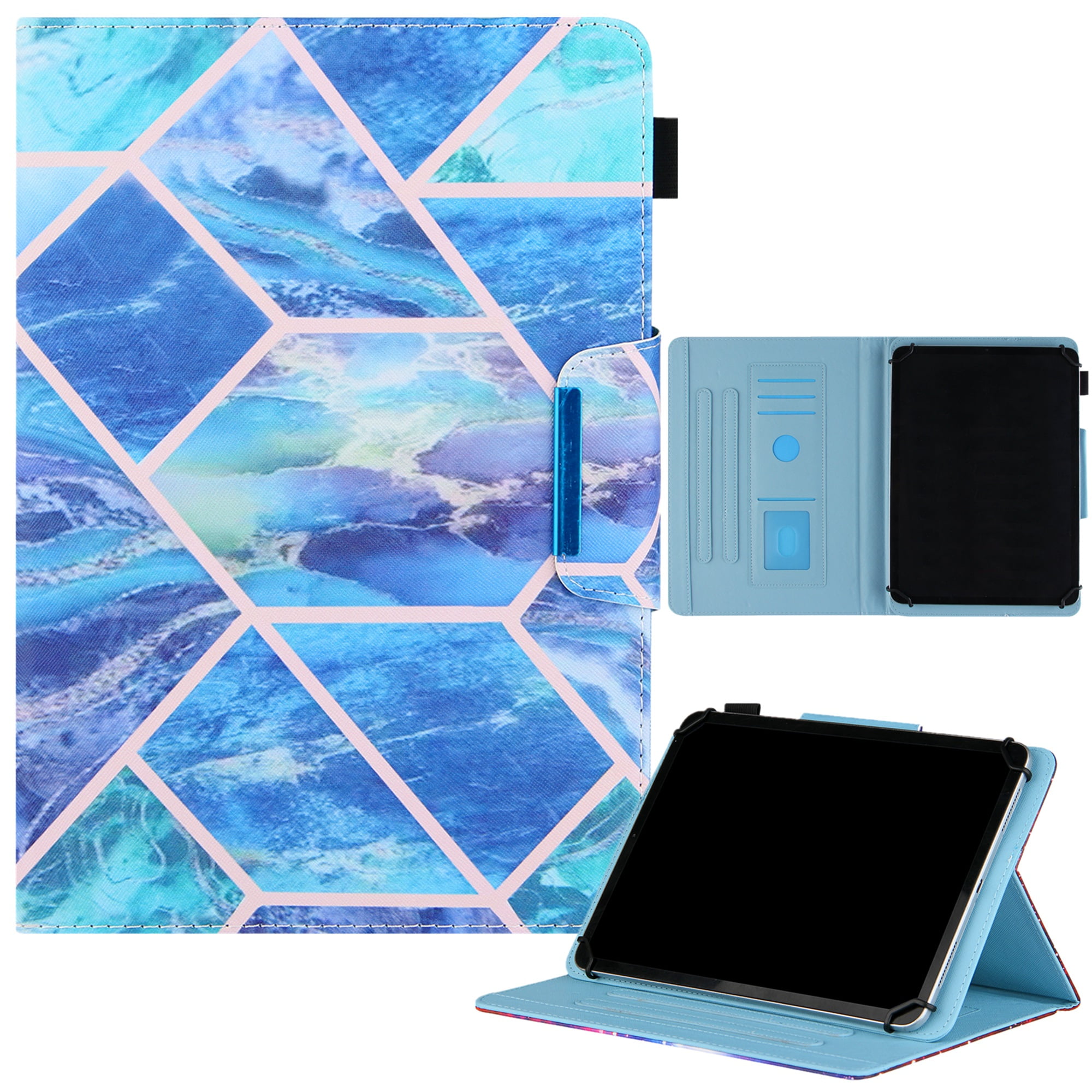 Custodia Universale In Pelle Per Tablet 6.5-7.5 Pollici – Con Supporto E Slot – Compatibile Con IPad Mini, Galaxy Tab, Kindle Fire, Huawei MediaPad