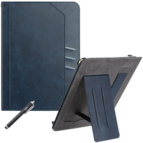 Universal Case for 7 inch Tablet, GSFY Stand Folio Protective Cover for 7.0 Inch Touchscreen Tablet with Multiple Viewing Angles Document Card Pocket - Navy