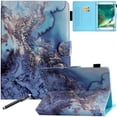thumbnail image 1 of Universal Case for 7 inch Tablet, GSFY Stand Folio Protective Cover for 7.0 Inch Touchscreen Tablet with Multiple Viewing Angles Document Card Pocket - Ocean Marble, 1 of 7