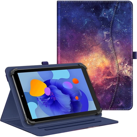 Universal Case for 9-11 inch Tablet - [Hands Free] Multi-Angle Viewing Stand Cover for Urao C107, ECOPAD, Coopers CP10, SHARECLOUD P10, Revvl Tab 2 and More 9" 10" 11" Tablets (Galaxy)
