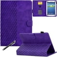 thumbnail image 1 of Universal Case for 9.6-10.5 inch Tablet, GSFY Stand Folio Protective Cover for 9.6/9.7/10/10.1/10.2/10.5 inch Touchscreen Tablet with Multiple Viewing Angles Document Card Pocket - Purple Blocks, 1 of 7