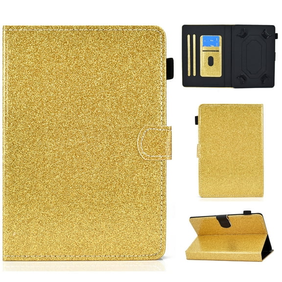 Universal Case for Galaxy Tab A7 10.4" /Galaxy Tab S6 Lite /Galaxy Tab 10.5" /Onn. 10.1" /Lenovo Tab M10 10.1 10.3" /VANKYO MatrixPad S20 S10 10" / iPad 9.7 10.2 10.5 /Android 10 Inch Tablet (Gold)