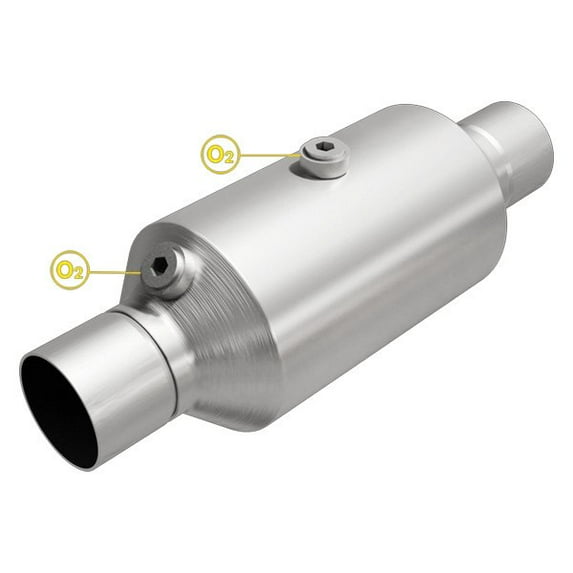 Universal Catalytic Converter, 2.50 W/Dual O2 5' Spun