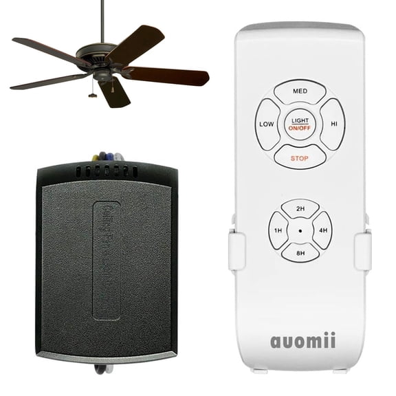 Universal Ceiling Fan Remote Control Kit, 3 in 1 Wireless Speed Light Timer Control, for Hunter, Harbor Breeze, Westinghouse, Honeywell