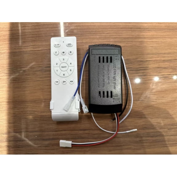 Universal Ceiling Fan Remote Control Kit 40W 6-Speed Timing Function Replacement Remote for DC Ceiling Fans & Lights
