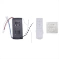 thumbnail image 1 of Universal Ceiling Fan Remote Control Kit 40W 6-Speed Timing Function Replacement Remote for Lights & DC Ceiling Fans, 1 of 3