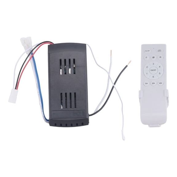 Universal Ceiling Fan Remote Control Kit 40W 6-Speed Timing Function Replacement for DC Fans & Lights