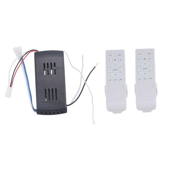 Universal Ceiling Fan Remote Control Kit 50W 6Speed Timing Function Replacement Remote for DC Ceiling Fans & Lights A