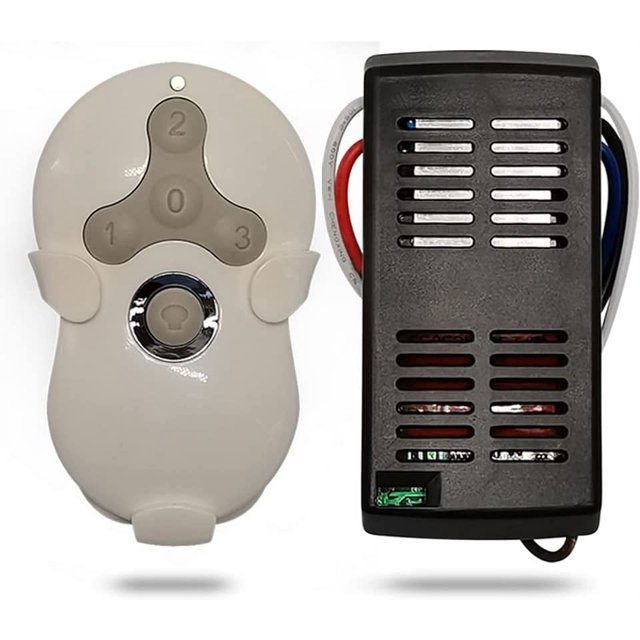 Easy Install Universal Ceiling Fan Remote & Light Dimmer, Replace Hunter 99122 99123 99600