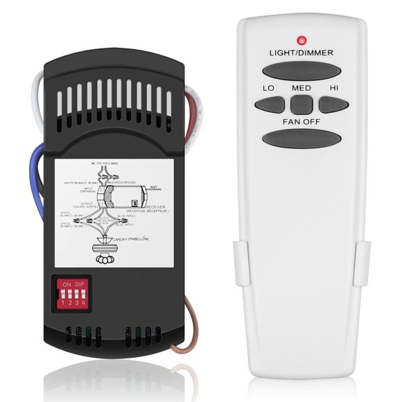 COREBAY Fan Remote Replacement (3-Speed Dimmer) - Fits Fan-HD5 RR7079T CHQ7078T UC7078T FAN28R