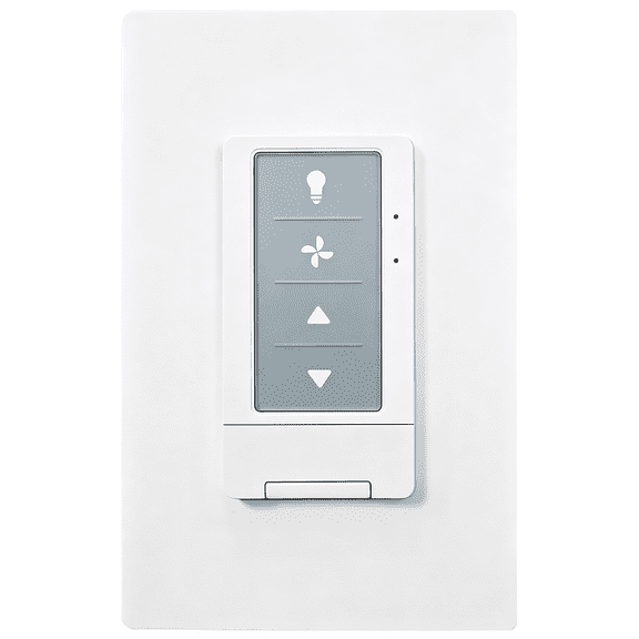 Universal Ceiling Fan Remote Control with Light Dimmer, 3 Speed Wall Switch | Compatible with Hunter 434MHz Receiver/Remote Only, Single Pole, Neutral Wire Needed (No Included Receiver)