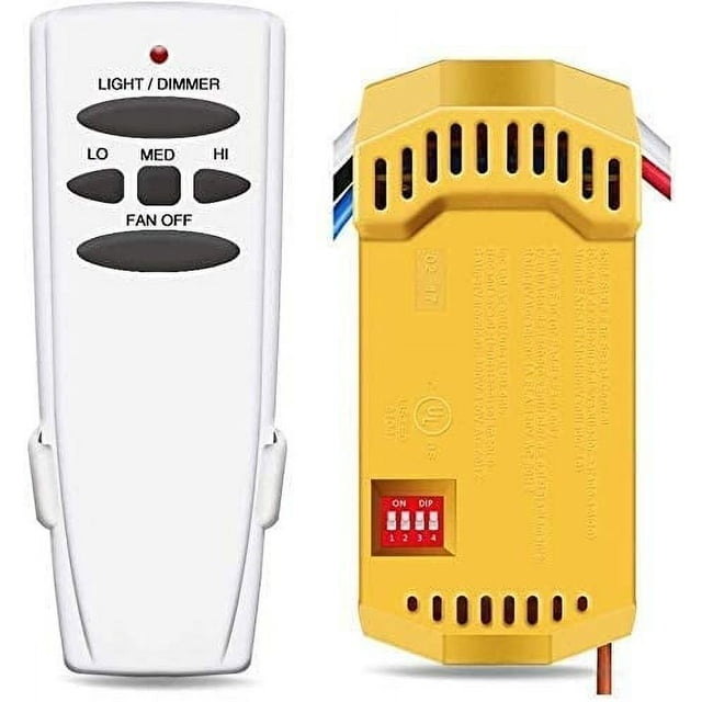 Universal Ceiling Fan Remote Control and Receiver Kit Replacement for