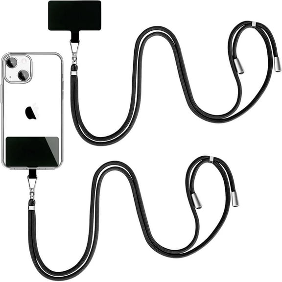 Universal Cell Phone Lanyard, Crossbody Lanyard with Adjustable Nylon Neck Strap, Compatible with Every Mobile Phone