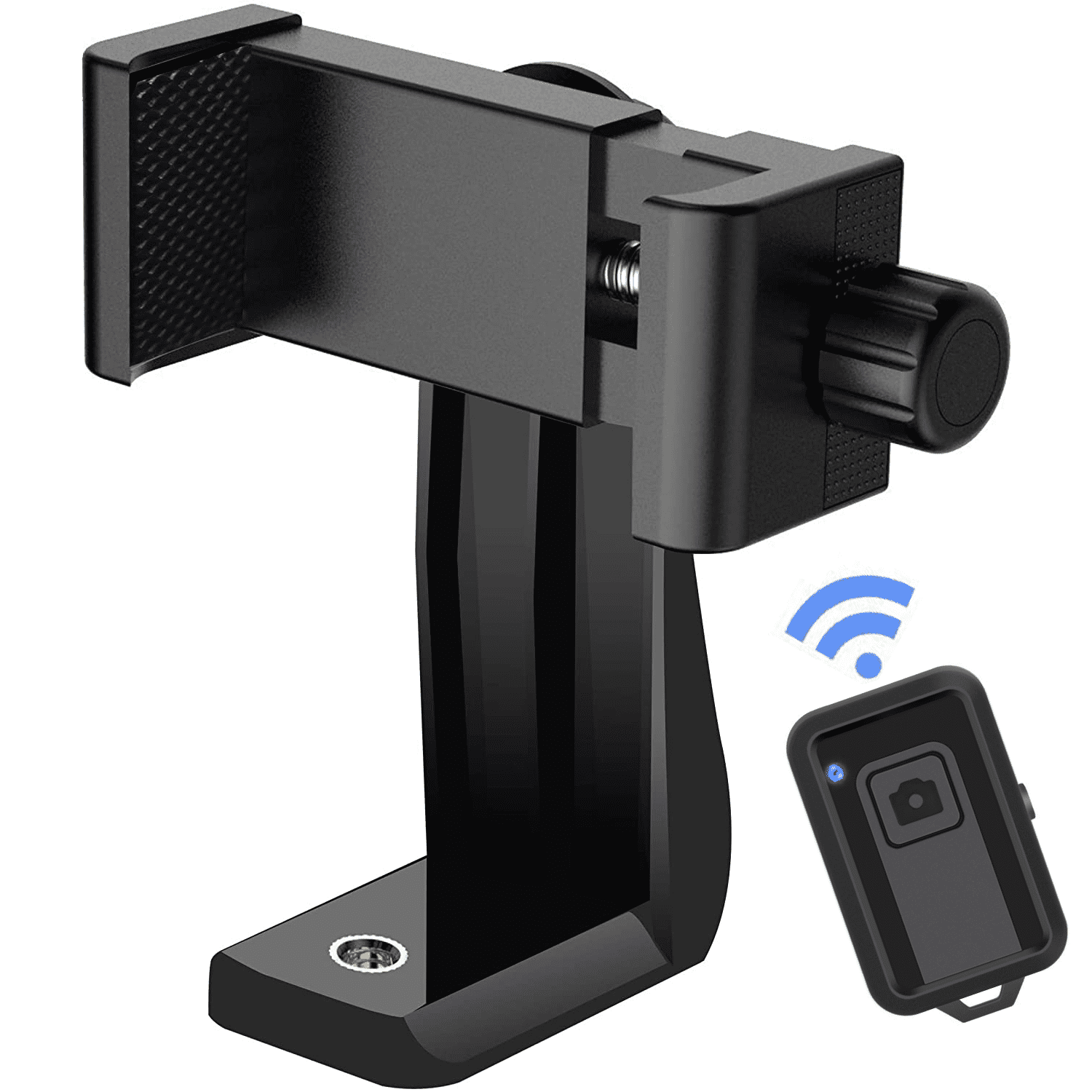 Amazon.com : Phone Tripod Mount Ring Cell Phone Tripod Camera Stand Holder  with Wireless Remote Selfie Stick and Universal Clip Mini Tripod Stand for  iPhone Android Phone Sports : Electronics