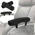 thumbnail image 1 of Universal Chair Armrest Cushion Memory Foam Elbow Support Pads Non-Slip Soft Arm Covers for Office and Leisure Chair Comfort Upgrade, Purple, 1 of 6