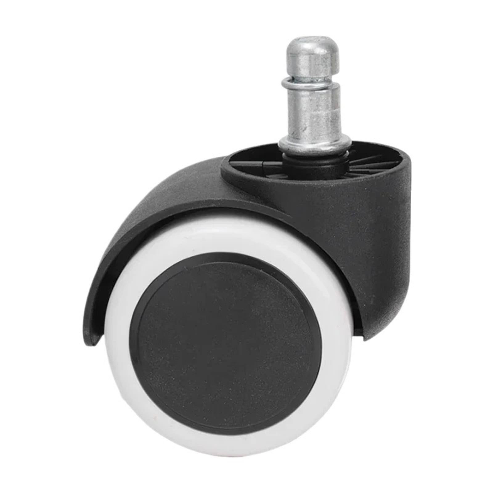 Universal Chair Wheel Caster Universal Mute 2Inch Swivel Castor Furniture Replacement Wheels Roller Rubber Office Chair Wheels ,Easy to Install