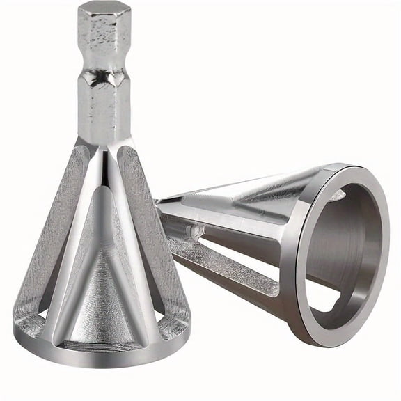 360° Rotary Deburring Tool, Metal Chamfer Drill Bit for Pipe Thread Repair, Rust Removal & Bolt Edge Smoothing